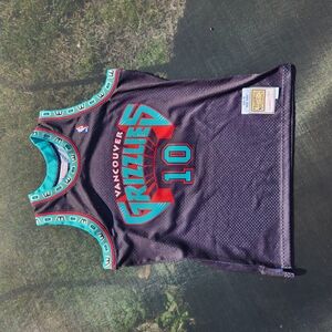 Mike Bibby Black Vancouver Grizzlies 2000-01 Swingman Jersey Sz XL